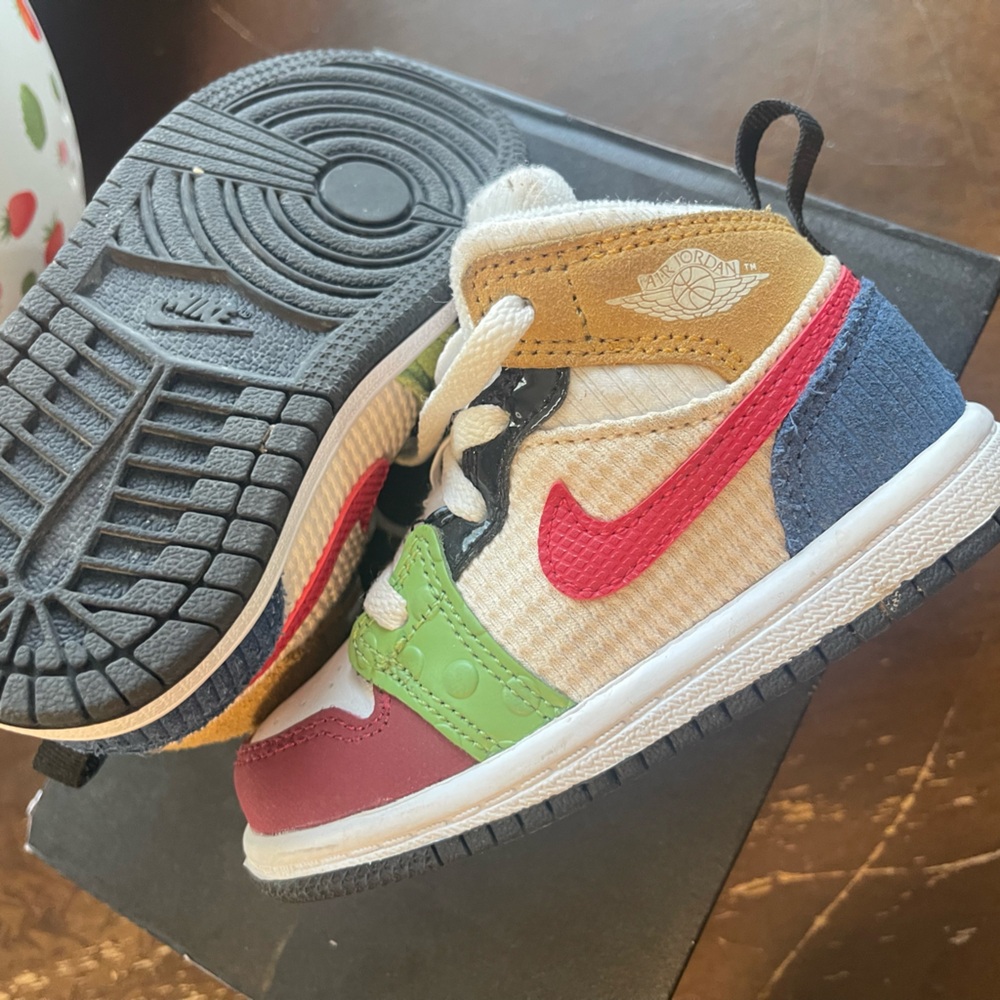 Nike Kids Colorful High-Top Sneakers